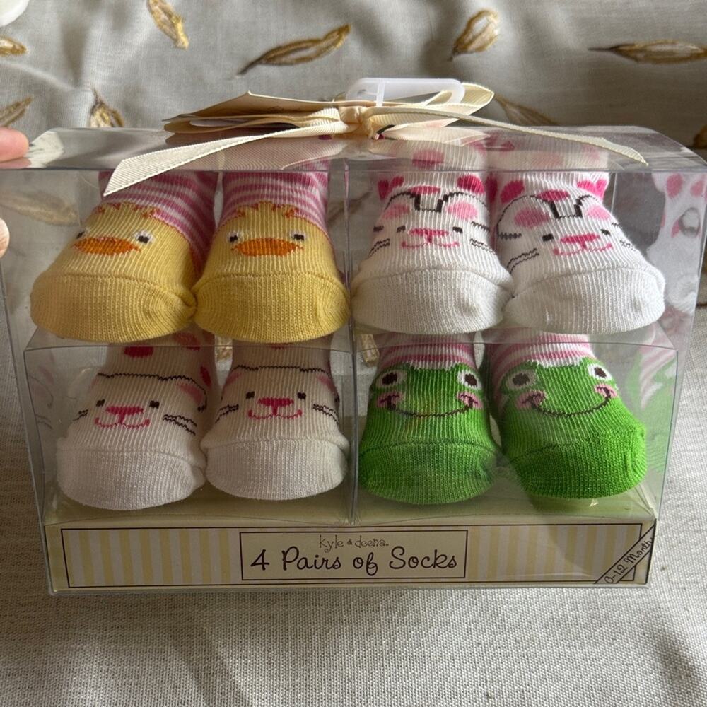 Kyle and Deena | Animal Themed Baby Socks Set NIB